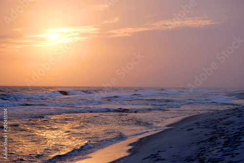 sunset on the beach