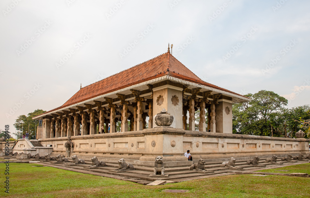 Independence Memorial or Commemoration Hall at Independence Square in the Cinnamon Gardens, Colombo, for commemoration of the independence from the British rule.