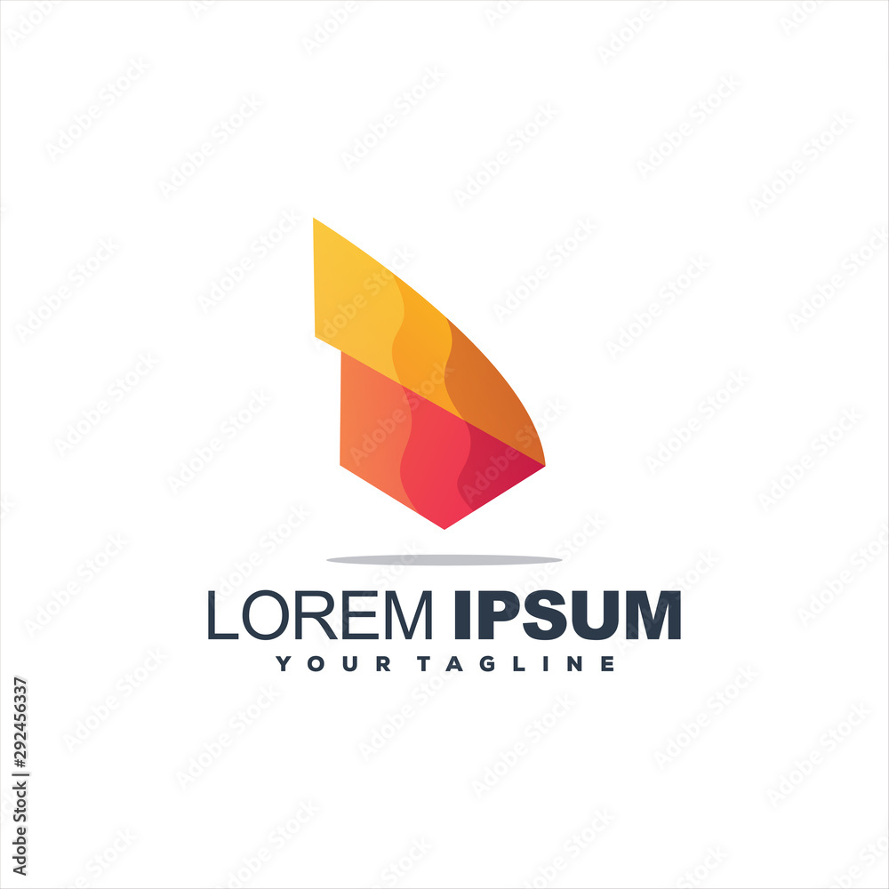 awesome gradient abstract logo design