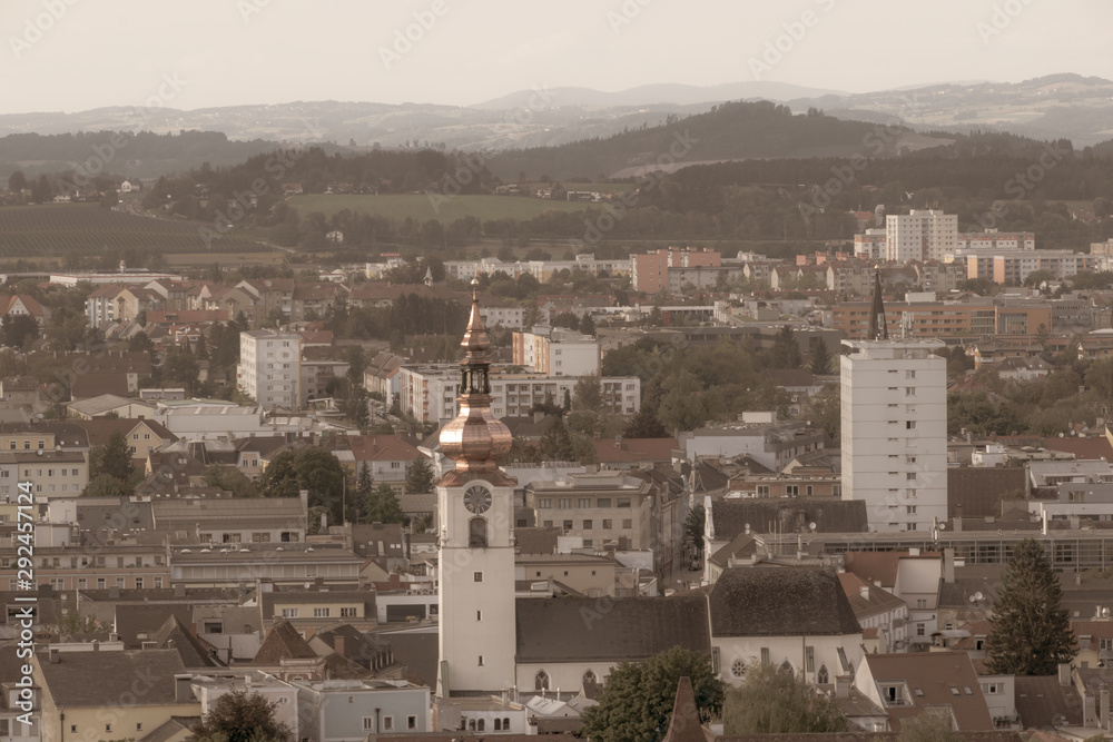 Landscape shot of Wels in Upper Austria