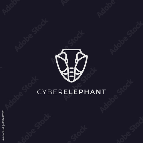 cyber security in the form of an elephant logo