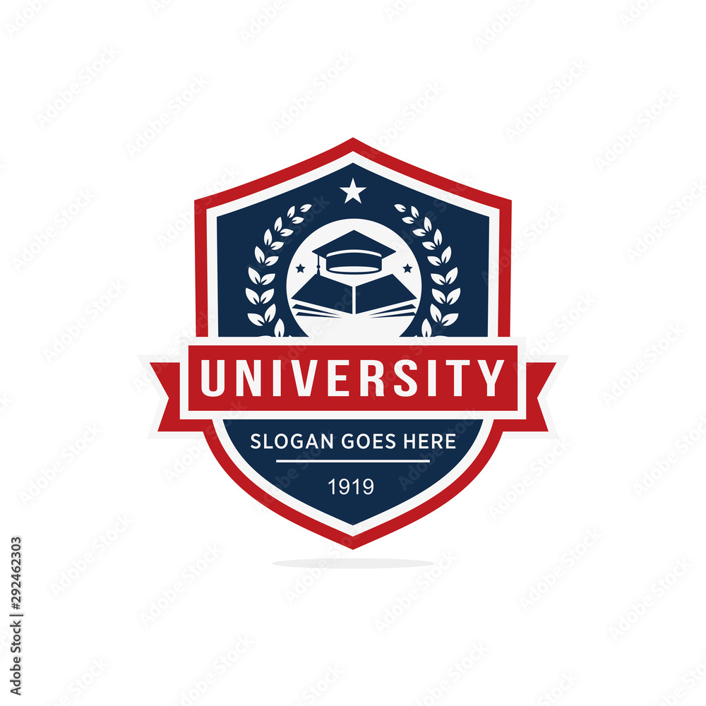 University, college logo vector