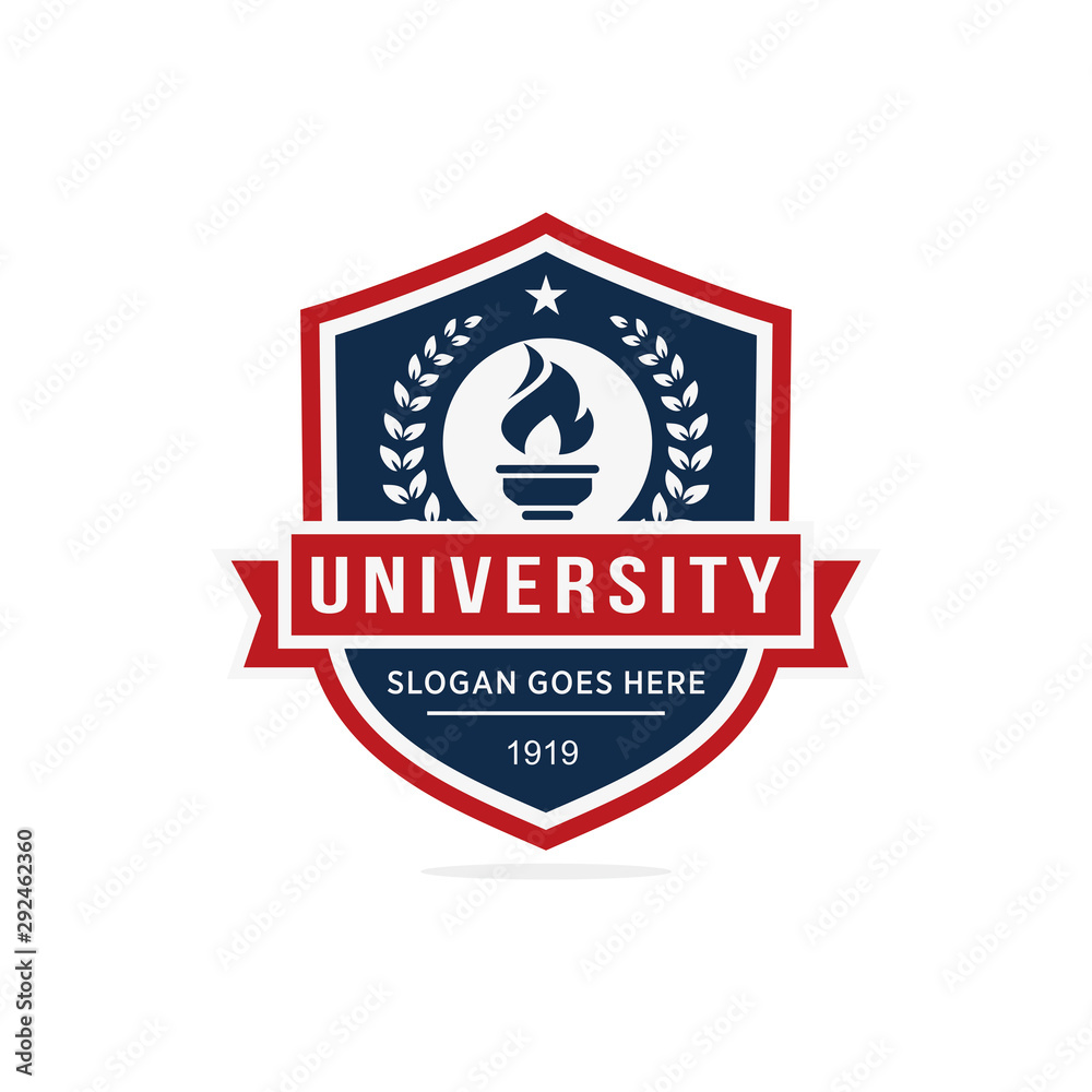 University, college logo vector