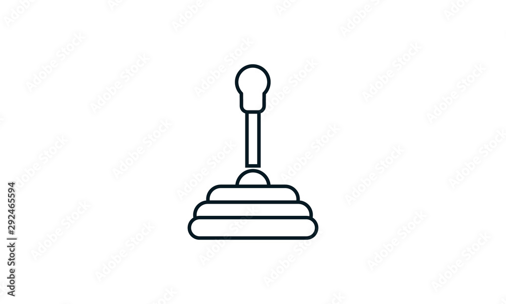 Car gearbox icon for transmission and shifting gears Car gearbox icon for transmission and shifting gears