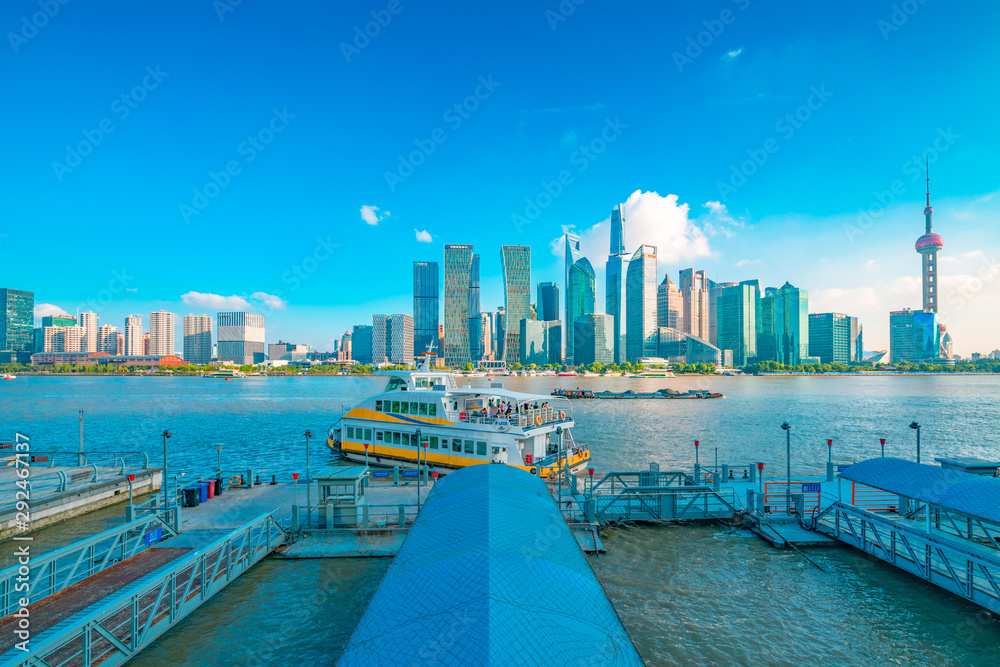 Obraz premium China's Shanghai Pudong New Area cityscape