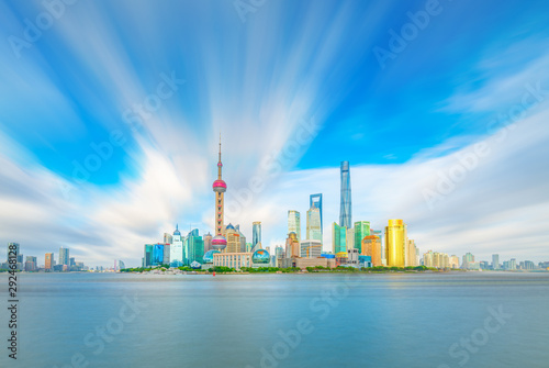 China's Shanghai Pudong New Area cityscape