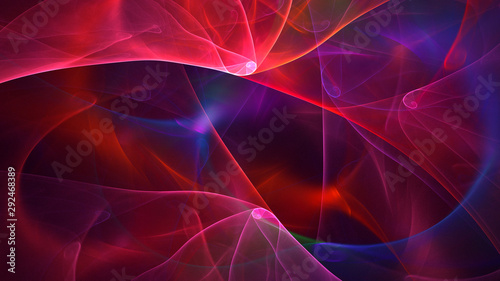 3D rendering abstract fractal technology wallpaper 