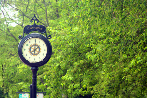 clock in park