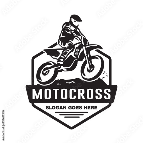 Motocross logo vector