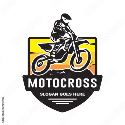 Motocross logo vector