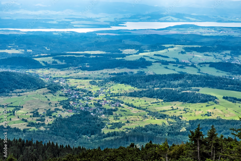 View from Babia hora hill, Slovakia, hiking theme
