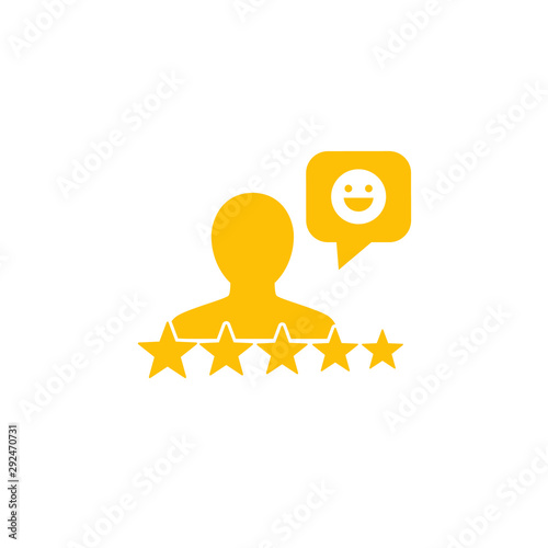 positive, good feedback vector icon