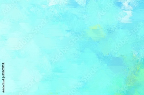 pale turquoise, light cyan and medium turquoise colored brush painted artwork. can be used as texture, graphic element or wallpaper background