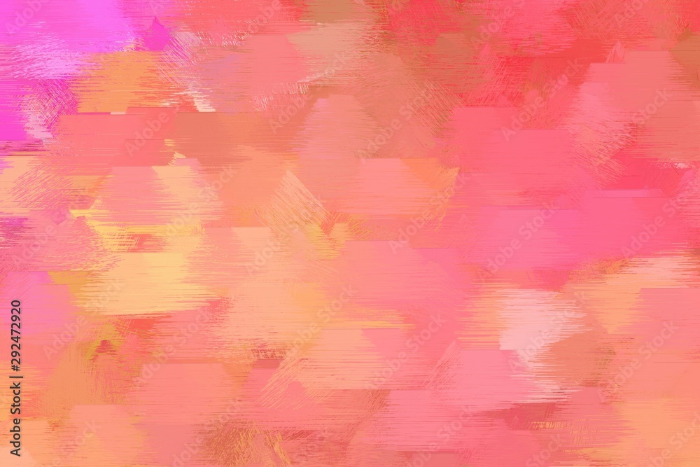 light coral, neon fuchsia and light salmon colored brush painted artwork. can be used as texture, graphic element or wallpaper background