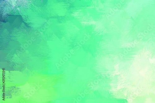 abstract grunge brush painted illustration with medium aqua marine, tea green and aqua marine color. artwork can be used as texture, graphic element or wallpaper background © Eigens