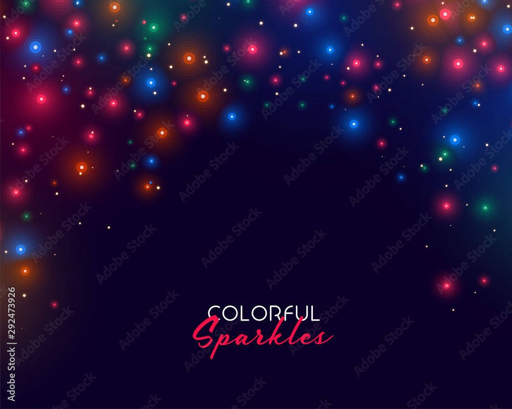 custom made wallpaper toronto digitalcolorful neon sparkles on dark background design