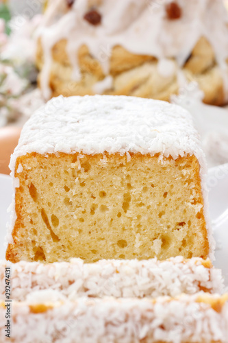 Traditional coconut cake
