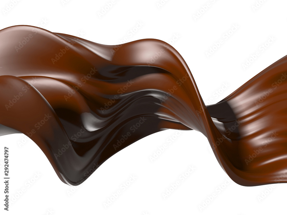 Shiny sweet chocolate liquid splash. Shiny sweet chocolate liquid splash.