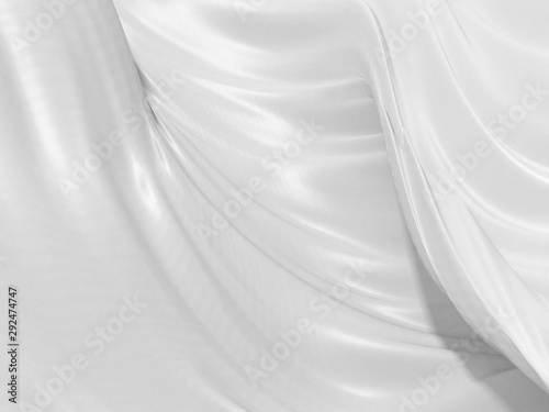 Abstract white background with waves