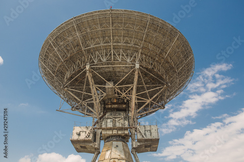Abandoned center of space communication,an abandoned old telescope