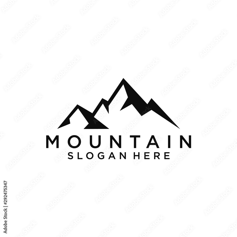 Mountain icon Logo Template Vector illustration
