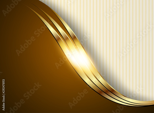 Business background, gold and brown