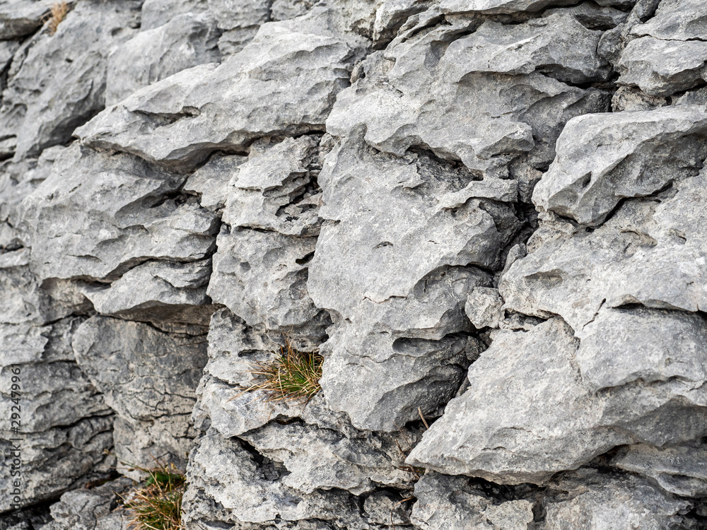 Fototapeta premium Stone wall texture in the mountains.