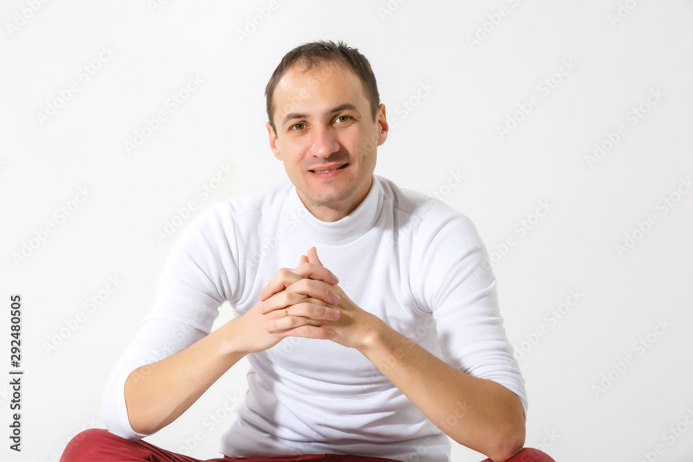 Elegant young handsome man. Studio fashion portrait. Elegant young handsome man. Studio fashion portrait.