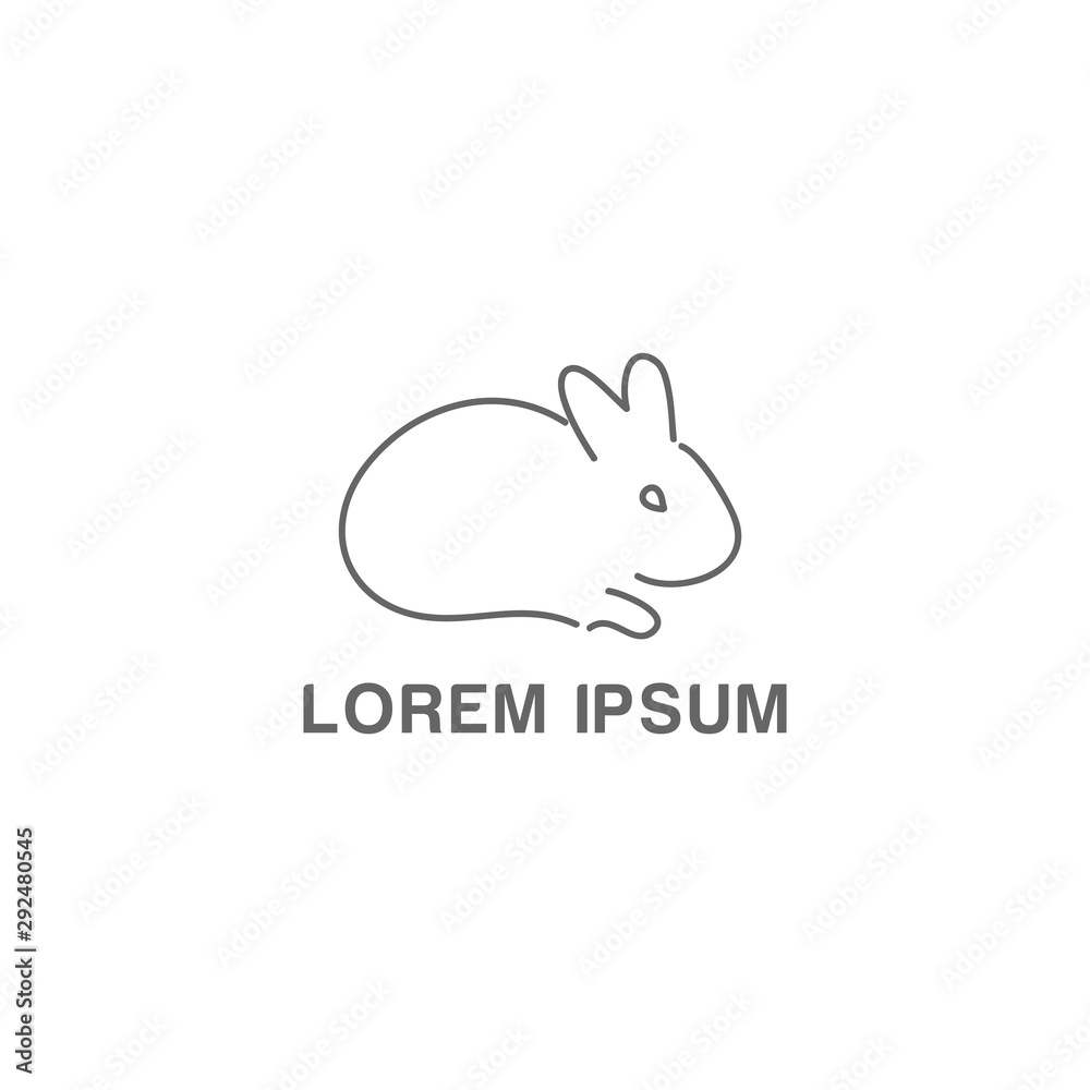 Fototapeta premium rabbit animal logo