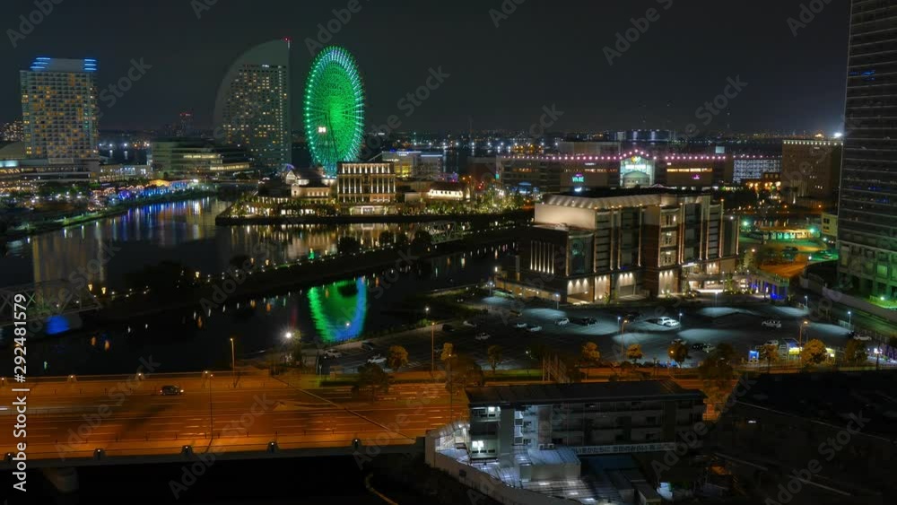 Timelapse view of Yokohama Japan Timelapse view of Yokohama Japan