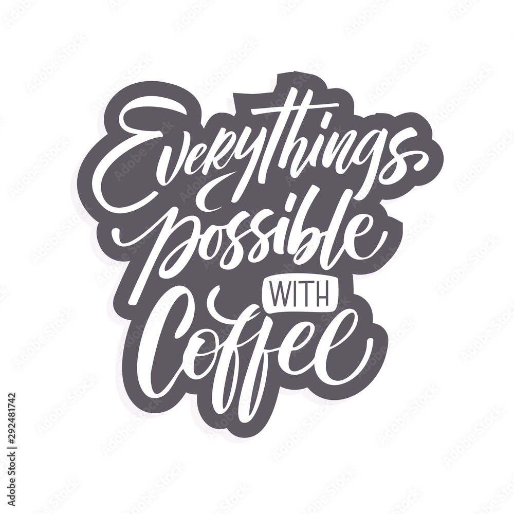 Vector illustration with hand-drawn lettering. Vector illustration with hand-drawn lettering.