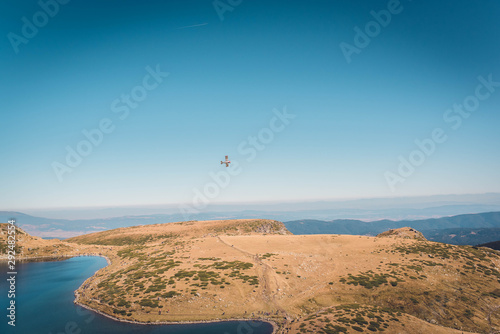 beautiful mountain scenery in the fall