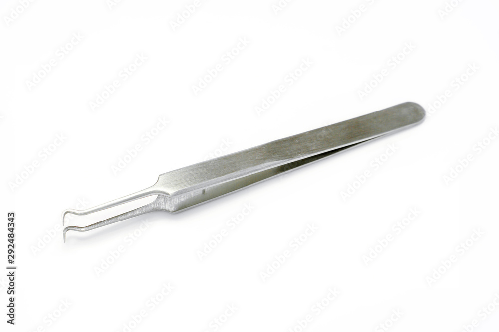 Blackhead forceps remover isolate on white background and make with path. Blackhead forceps remover isolate on white background and make with path.