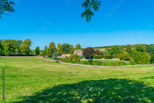 Beautiful Cotswolds landscape in Cotswolds village of Upper Slaughter  Gloucestershire  UK