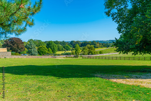 Beautiful Cotswolds landscape in Cotswolds village of Upper Slaughter, Gloucestershire, UK photo