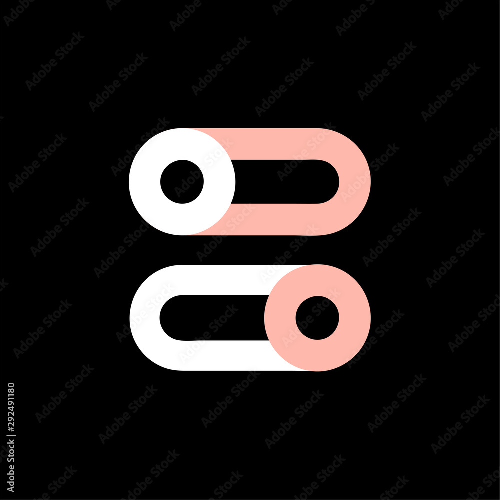 Settings vector icon, cog symbol. Simple, flat design for web or mobile app Settings vector icon, cog symbol. Simple, flat design for web or mobile app