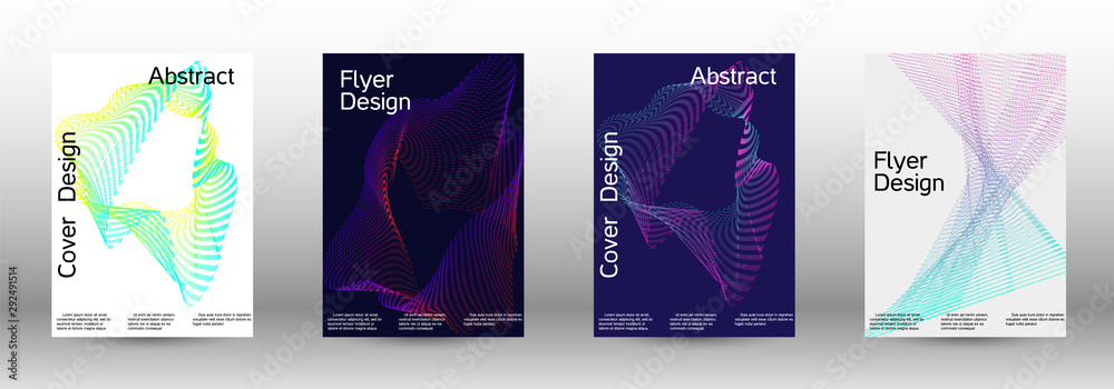 Cover design template set Cover design template set