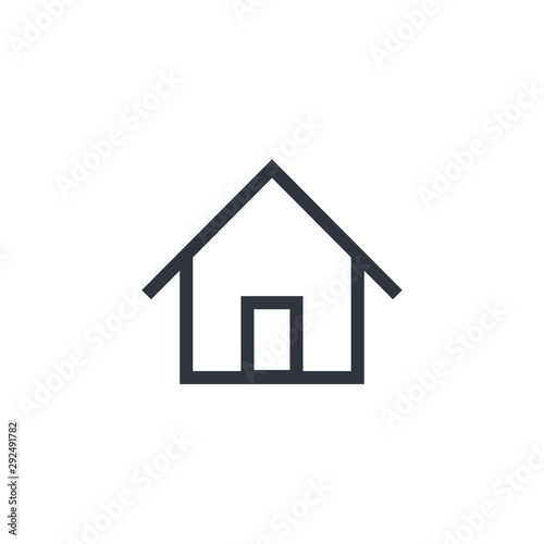 Home vector icon  house symbol. Simple  flat design for web or mobile app