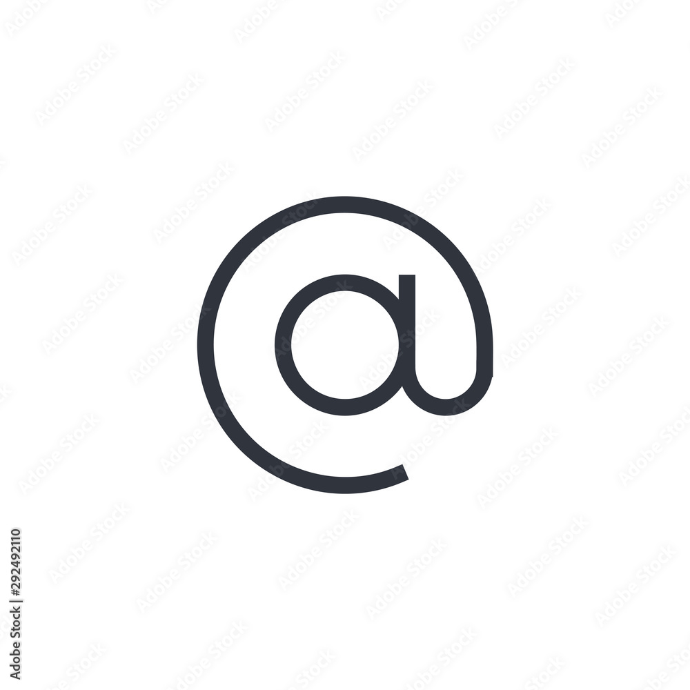 Mail vector icon, message symbol. Simple, flat design for web or mobile app Mail vector icon, message symbol. Simple, flat design for web or mobile app