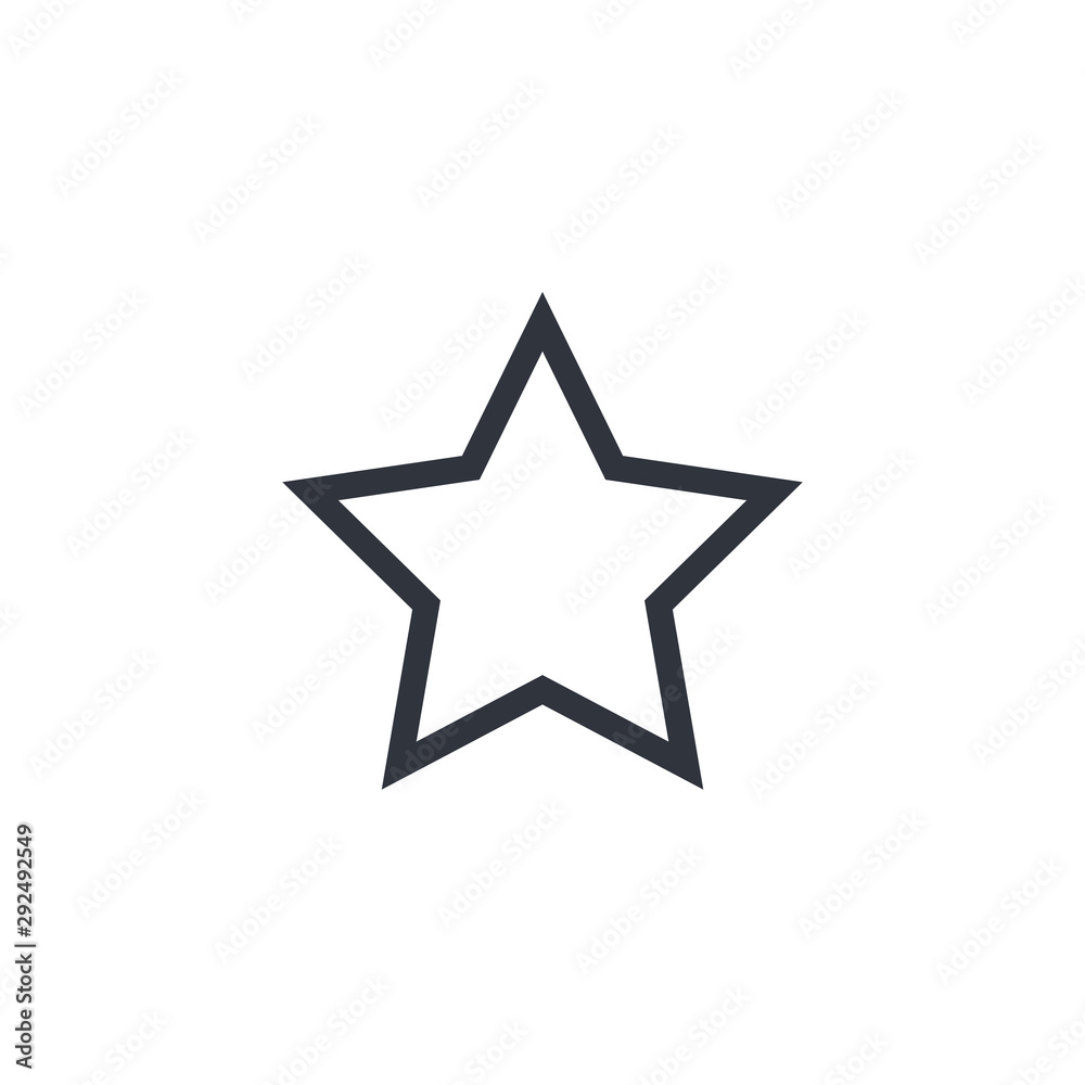 Star vector icon, favorite symbol. Simple, flat design for web or mobile app Star vector icon, favorite symbol. Simple, flat design for web or mobile app