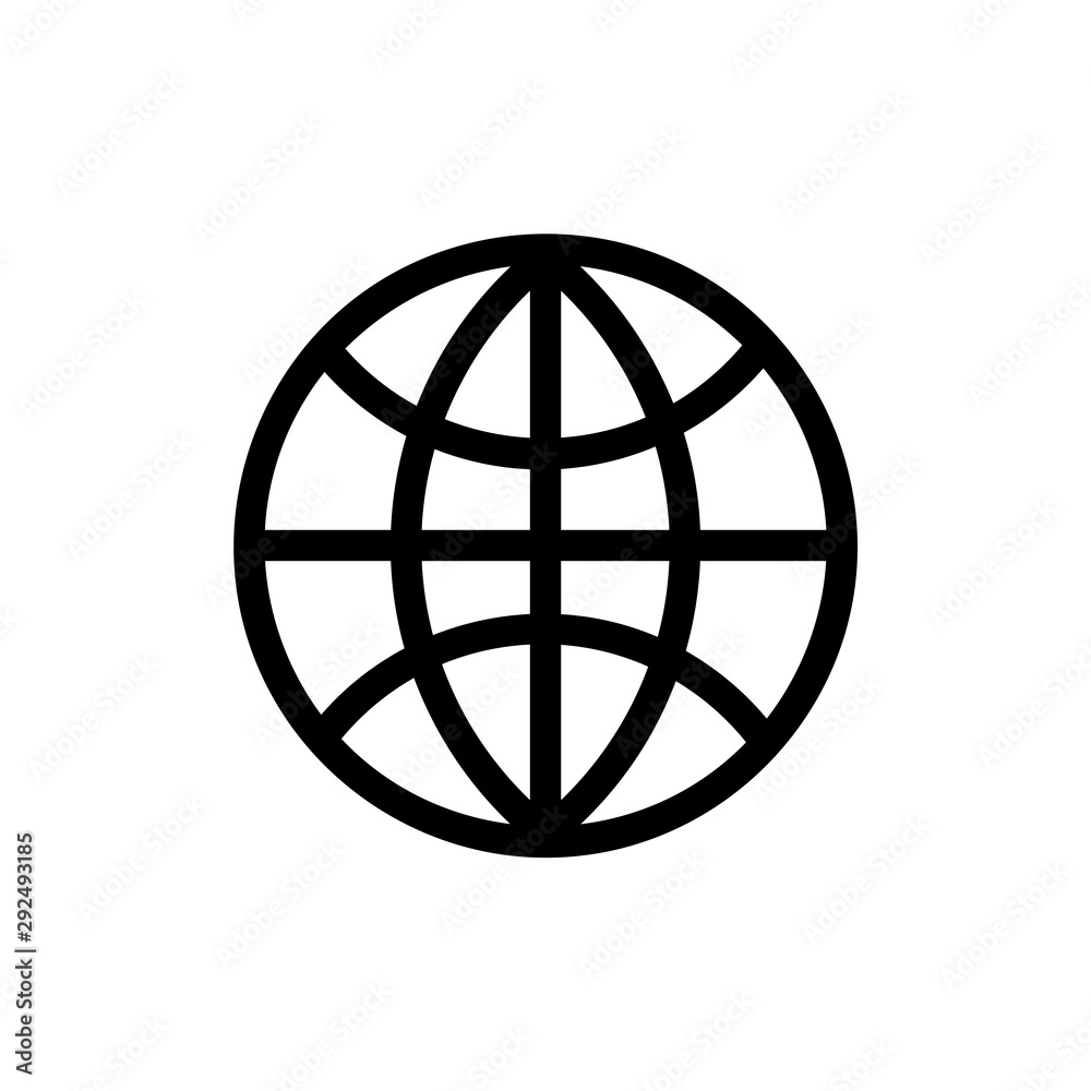 Earth vector icon, world symbol. Simple, flat design for web or mobile app Earth vector icon, world symbol. Simple, flat design for web or mobile app