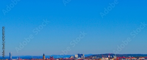 Panorama Stadtpanorama Stadtsilhouette Nürnberg