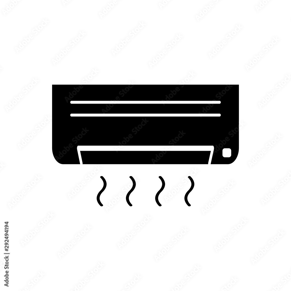 ac icon trendy flat design