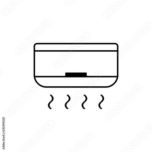 ac icon trendy flat design