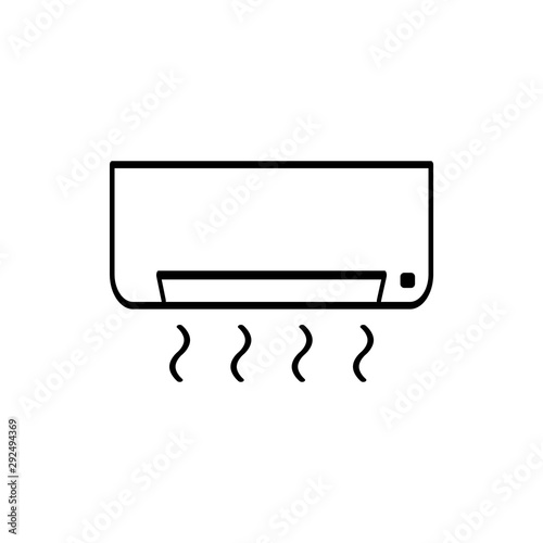 ac icon trendy flat design