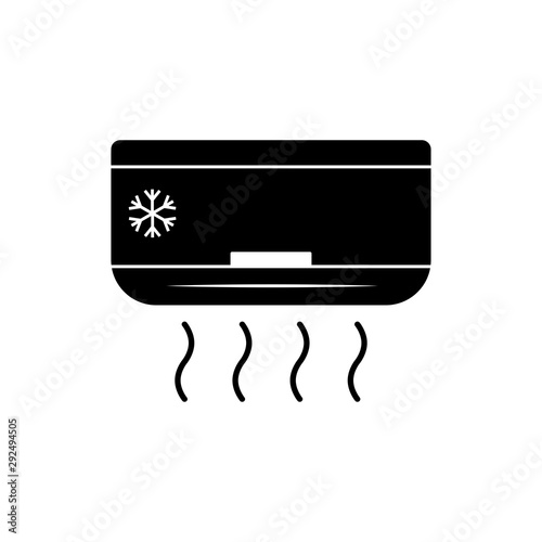 ac icon trendy flat design
