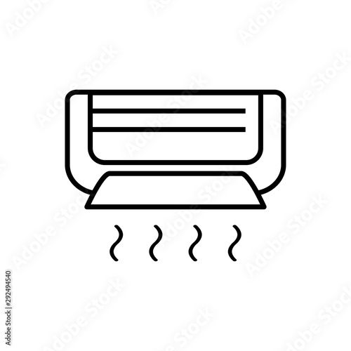 ac icon trendy flat design