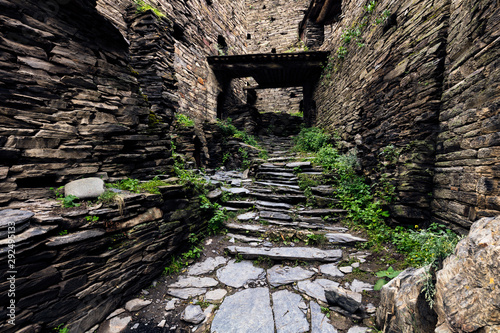 Shatili Historic Town, Georgia. High up in the Causacus Mountains. photo