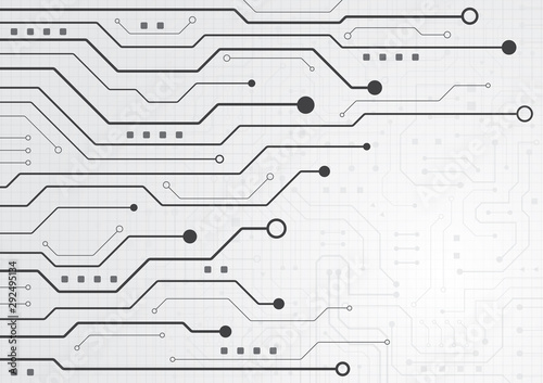 High tech technology geometric