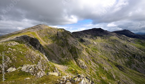The ridge line from Slide Side to Scafell Pike